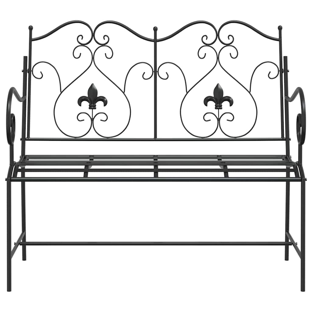 Vrtna klupa Crna 104 x 54 x 93 cm Čelik