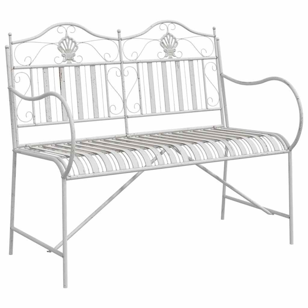 Vrtna klupa Antič White 103,5 x 59 x 89 cm Čelik