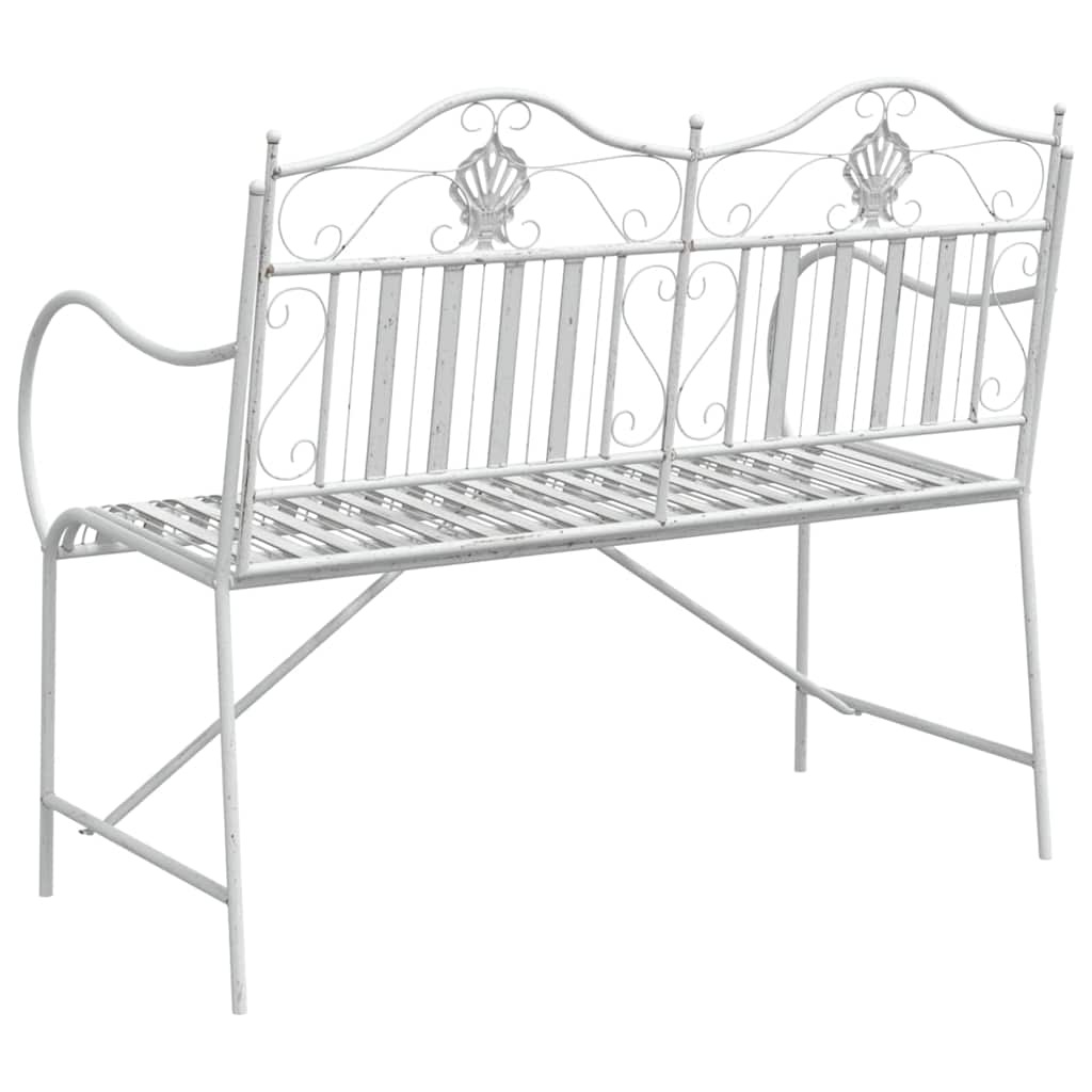 Vrtna klupa Antič White 103,5 x 59 x 89 cm Čelik