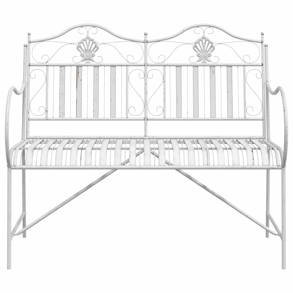 Vrtna klupa Antič White 103,5 x 59 x 89 cm Čelik