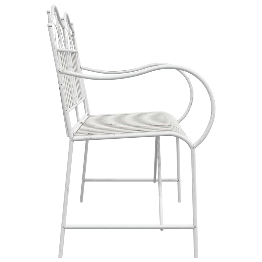Vrtna klupa Antič White 103,5 x 59 x 89 cm Čelik