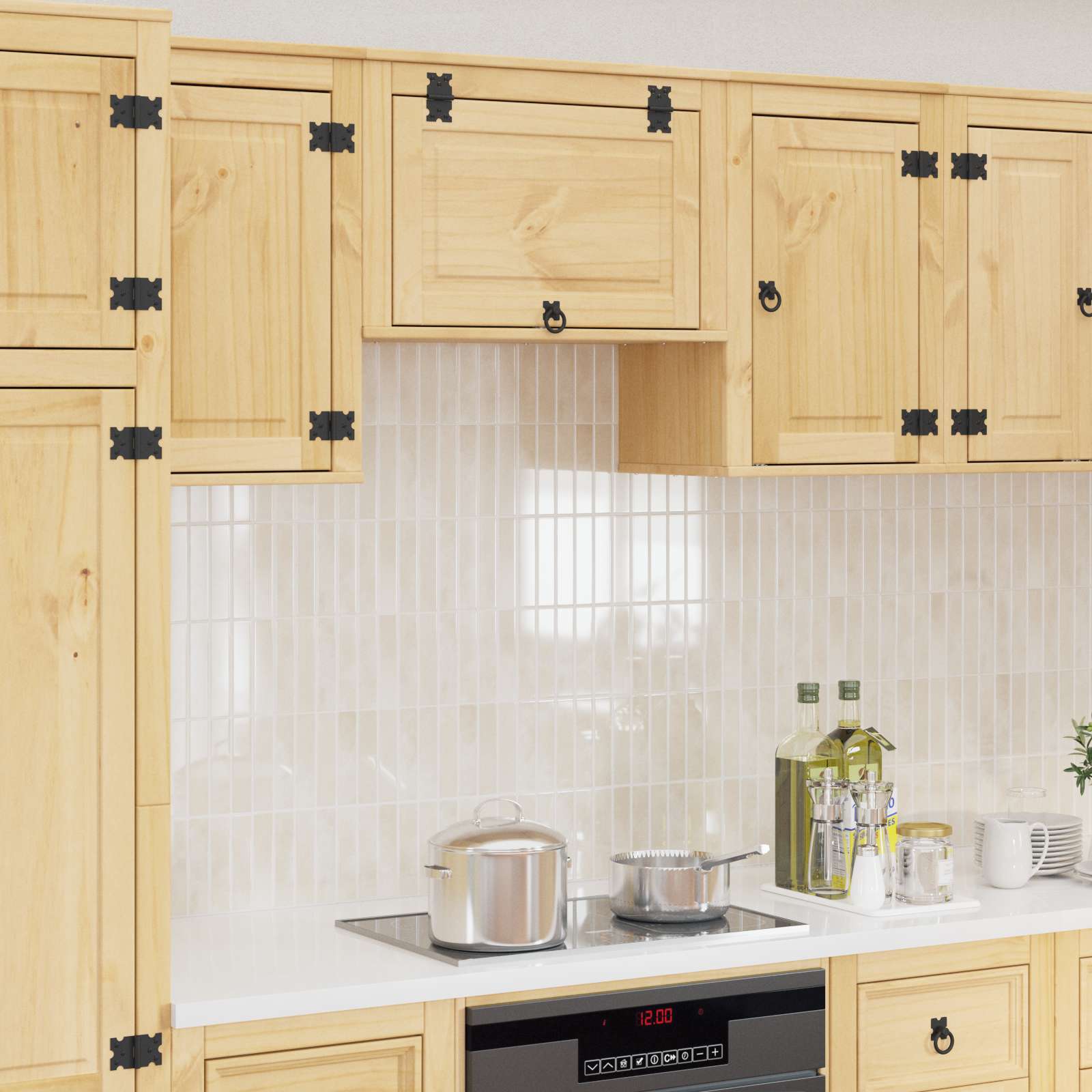 Cabinet SKI Medeno Smeđa 60 x 32 x 40 cm Čvrsto borovo drvo