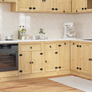 Cabinet SKI Medeno Smeđa 40 x 46 x 81,5 cm Čvrsto borovo drvo