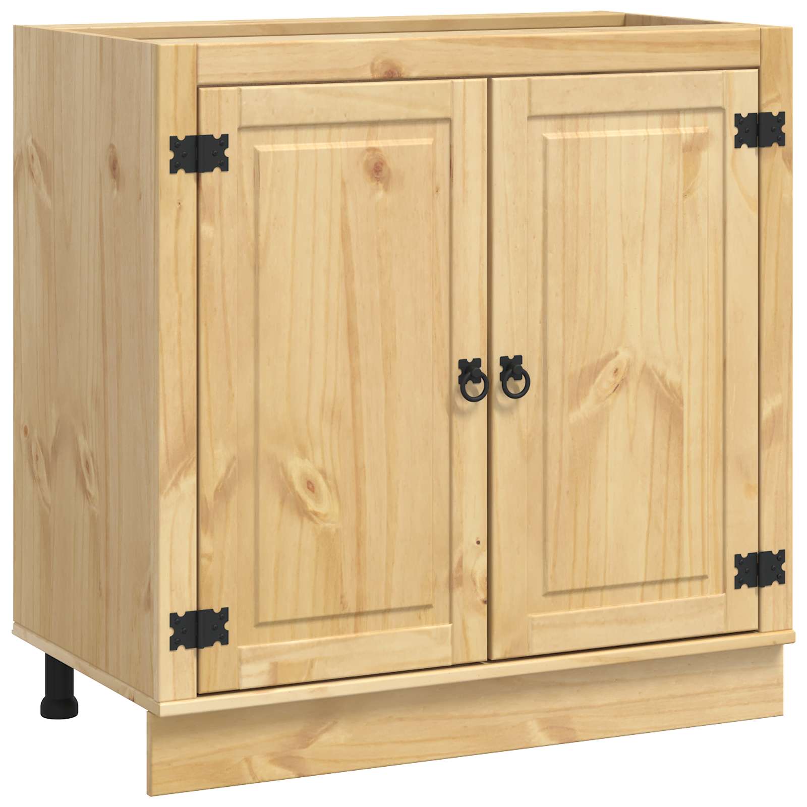 Cabinet SKI Medeno Smeđa 80 x 46 x 81,5 cm Čvrsto borovo drvo