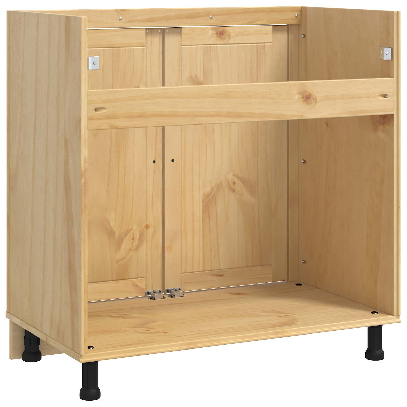 Cabinet SKI Medeno Smeđa 80 x 46 x 81 cm Čvrsto borovo drvo