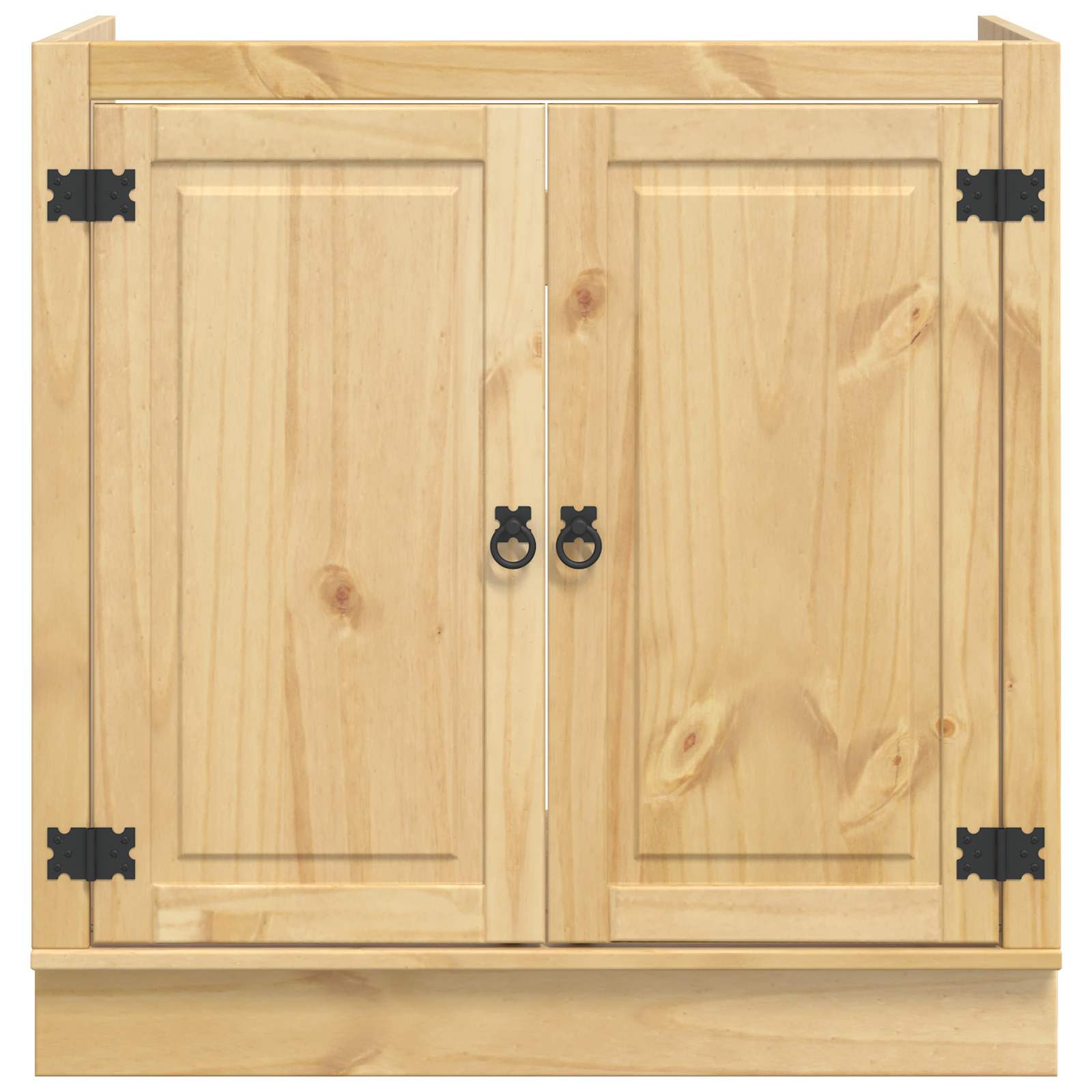 Cabinet SKI Medeno Smeđa 80 x 46 x 81 cm Čvrsto borovo drvo