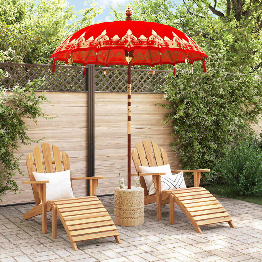 Balineški Parasol Crvena 185 x 185 x 260 cm