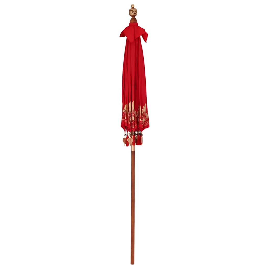 Balineški Parasol Crvena 185 x 185 x 260 cm