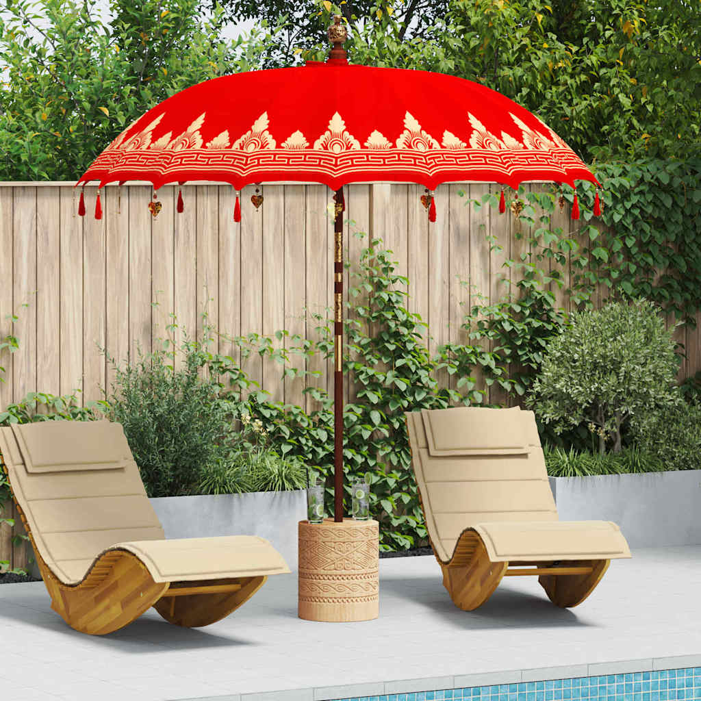 Balineški Parasol Crvena 215 x 215 x 260 cm
