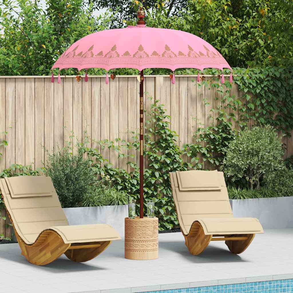 Balineški Parasol Ružičasta 185 x 185 x 260 cm