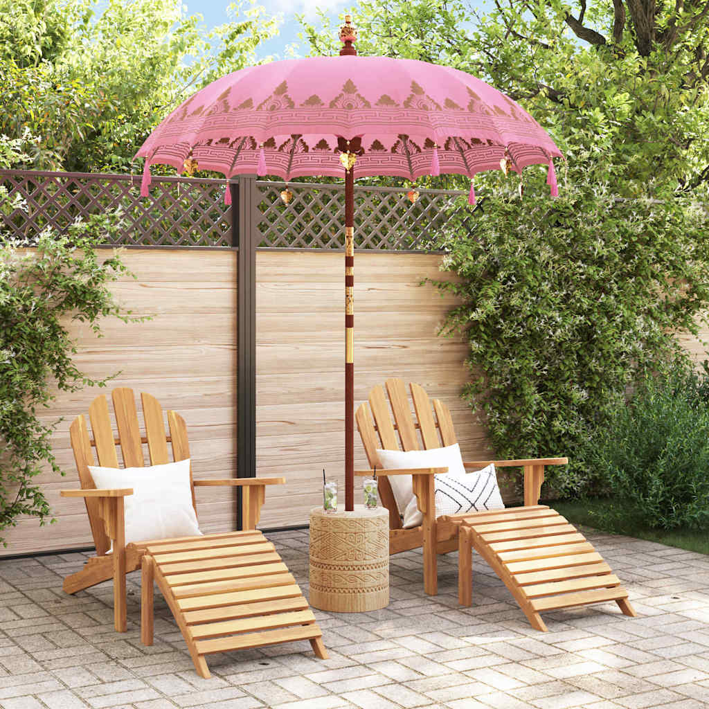 Balineški Parasol Ružičasta 185 x 185 x 260 cm