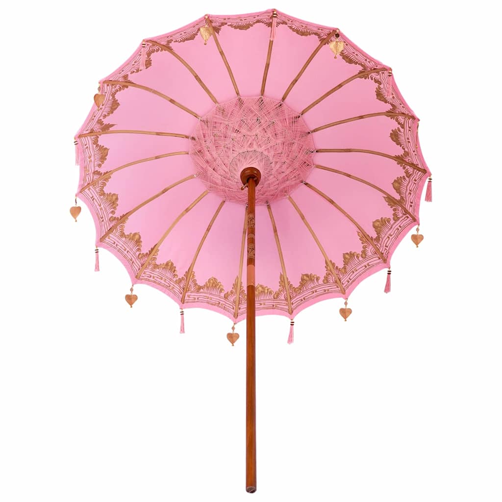 Balineški Parasol Ružičasta 185 x 185 x 260 cm