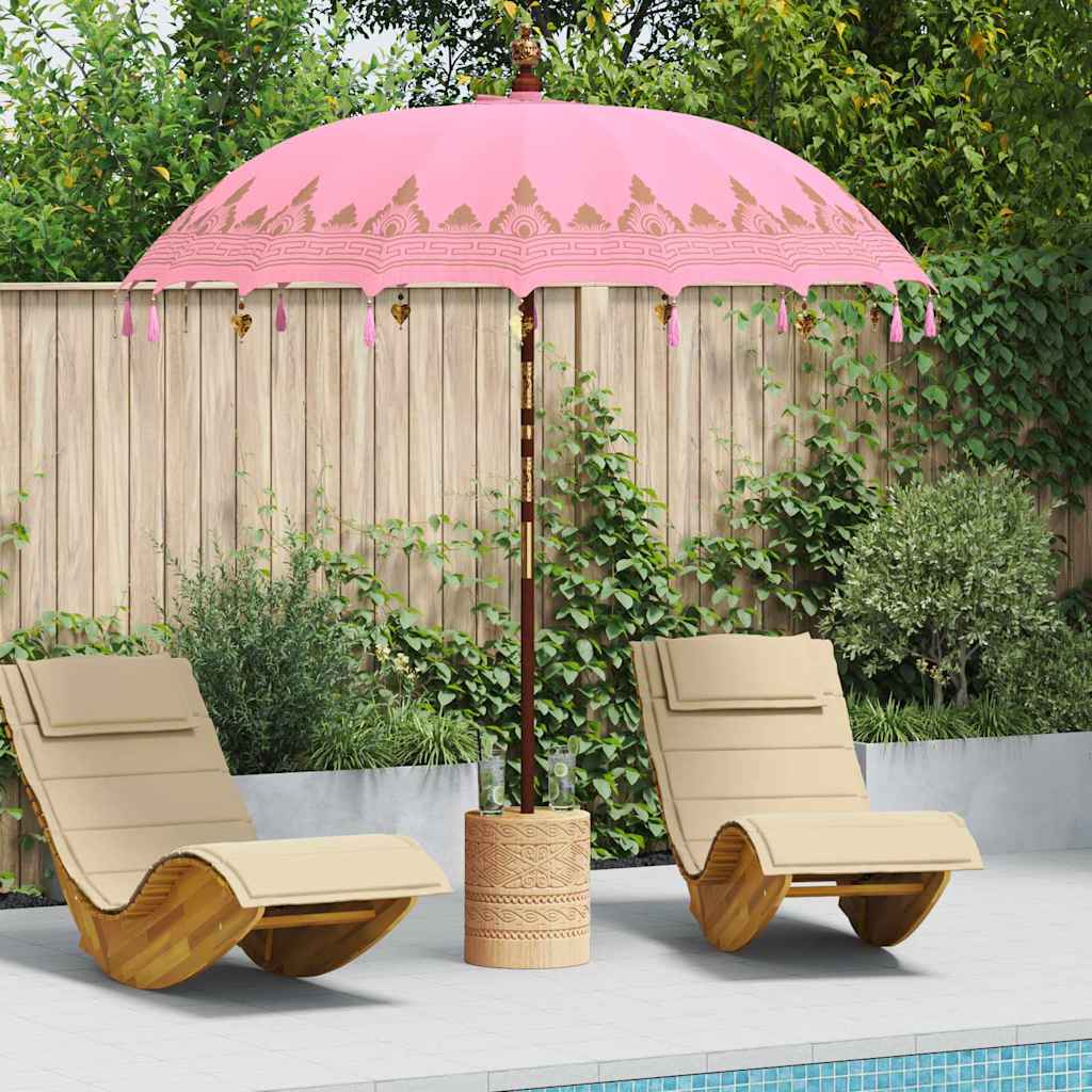 Balineški Parasol Ružičasta 215 x 215 x 260 cm