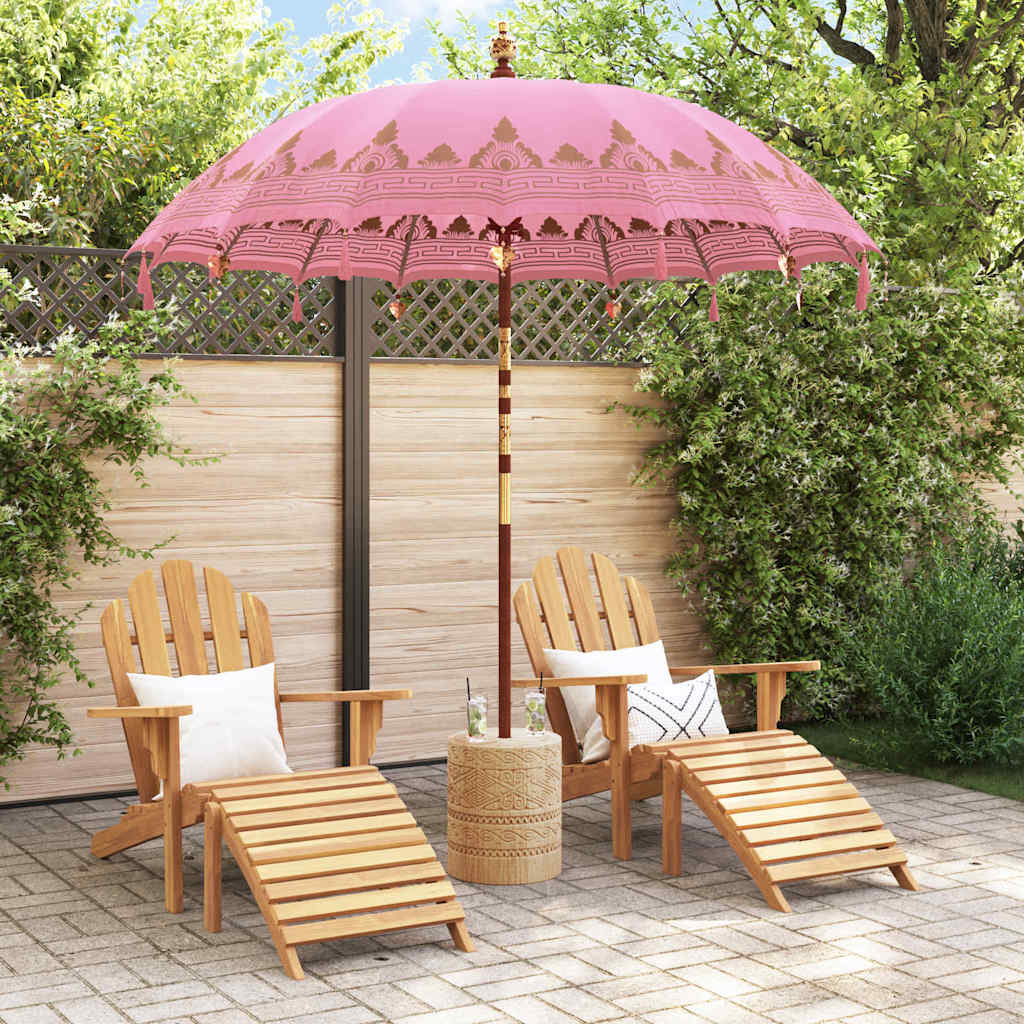 Balineški Parasol Ružičasta 215 x 215 x 260 cm