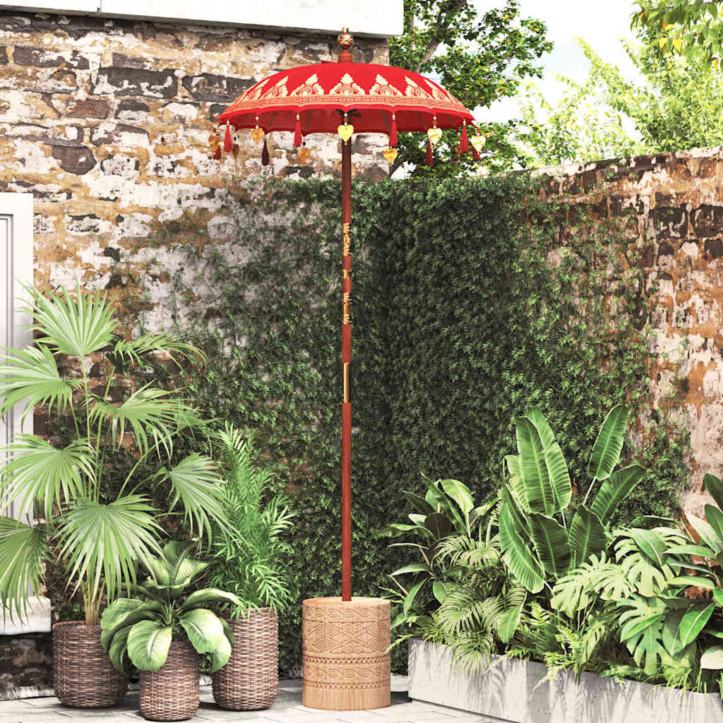 Balineški Parasol Crvena 125 x 125 x 260 cm