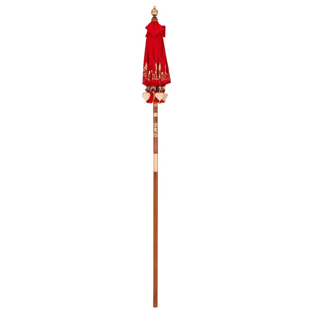 Balineški Parasol Crvena 125 x 125 x 260 cm