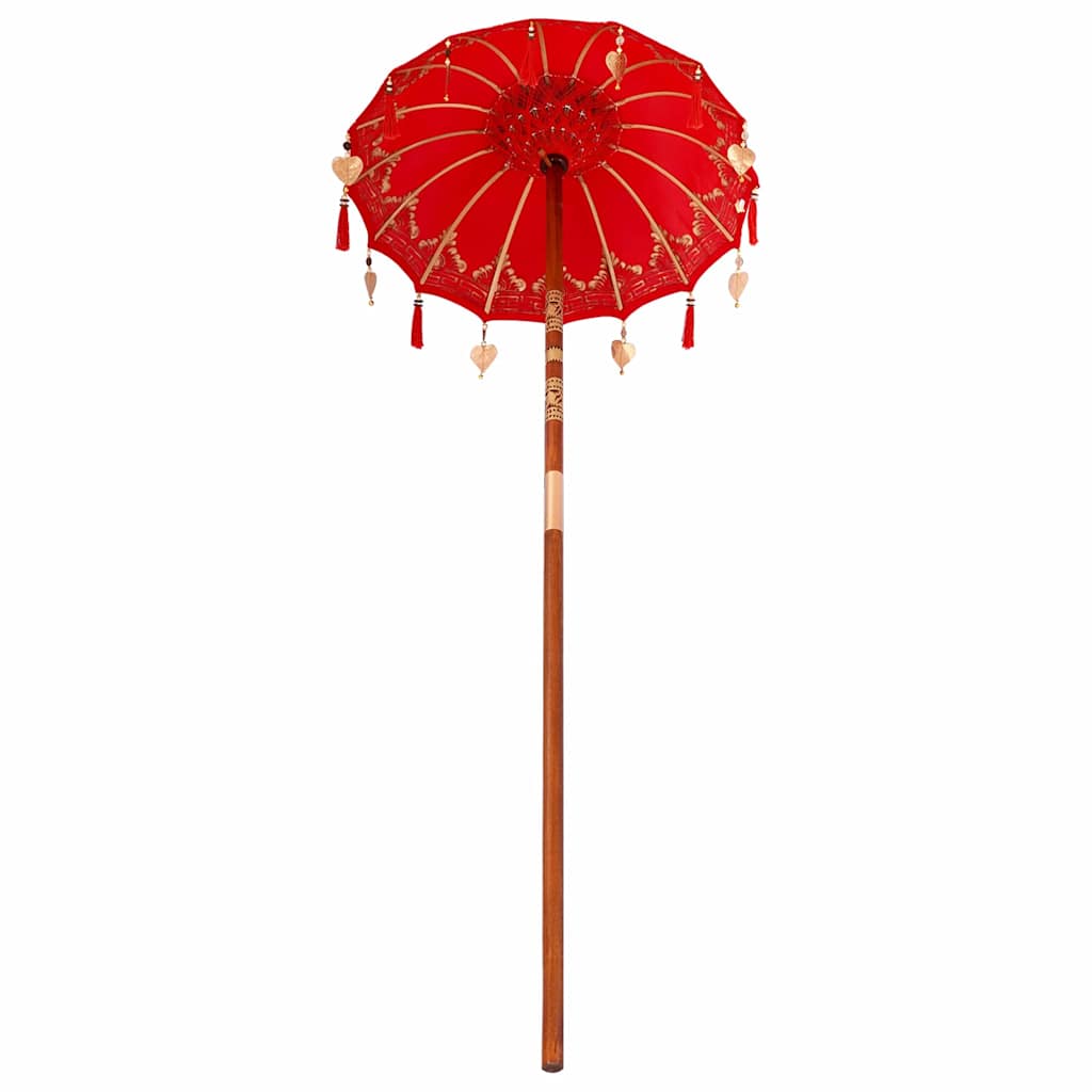 Balineški Parasol Crvena 125 x 125 x 260 cm