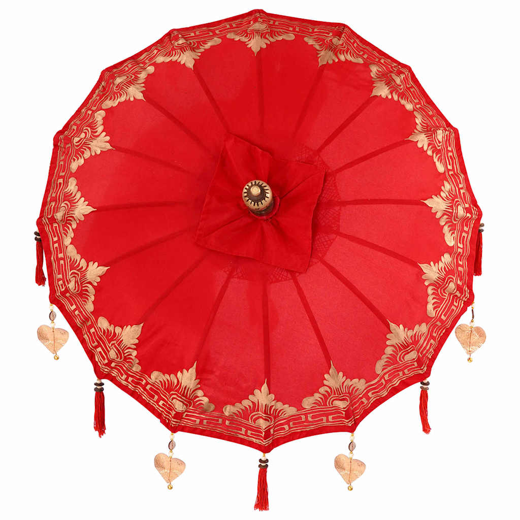 Balineški Parasol Crvena 125 x 125 x 260 cm