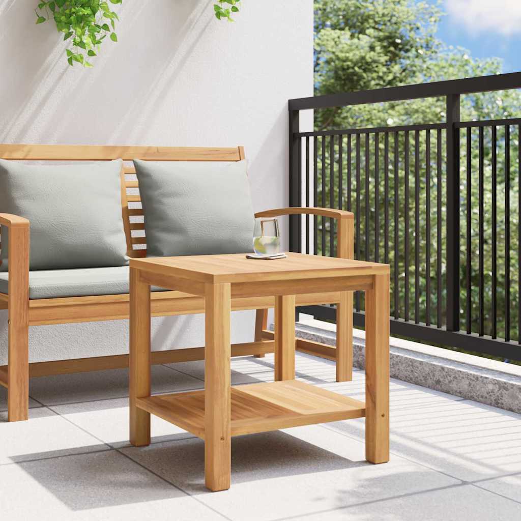 Kava Stol s pohranom Smeđa 45 x 45 x 45 cm Čvrsto teak drvo