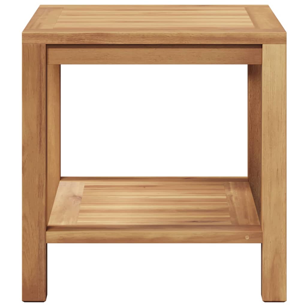Kava Stol s pohranom Smeđa 45 x 45 x 45 cm Čvrsto teak drvo