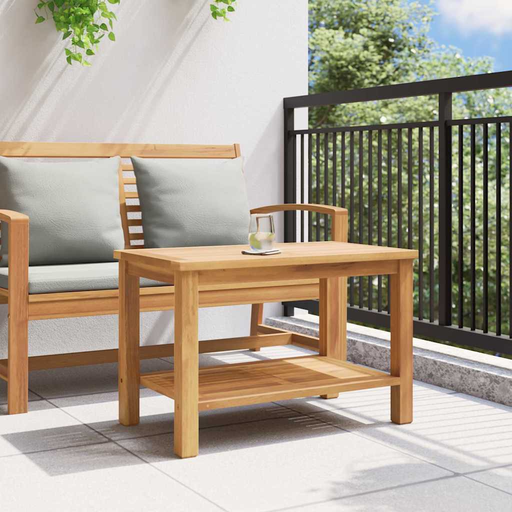 Kava Stol s pohranom Smeđa 70 x 40 x 45 cm Čvrsto teak drvo