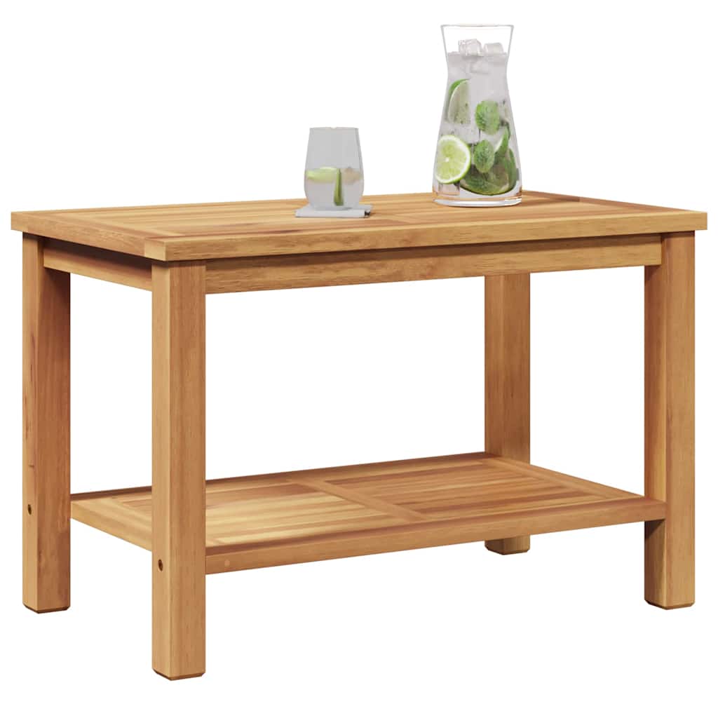 Kava Stol s pohranom Smeđa 70 x 40 x 45 cm Čvrsto teak drvo