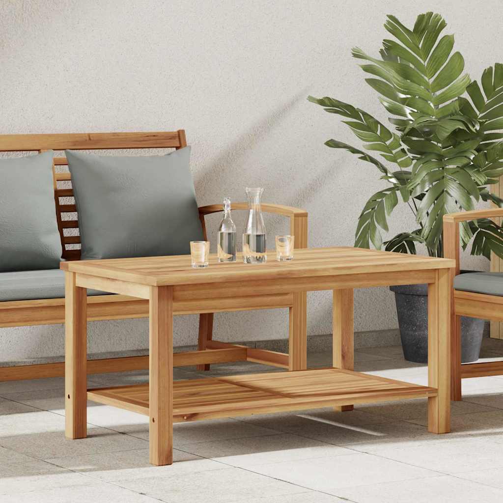 Kava Stol s pohranom Smeđa 90 x 50 x 45 cm Čvrsto teak drvo