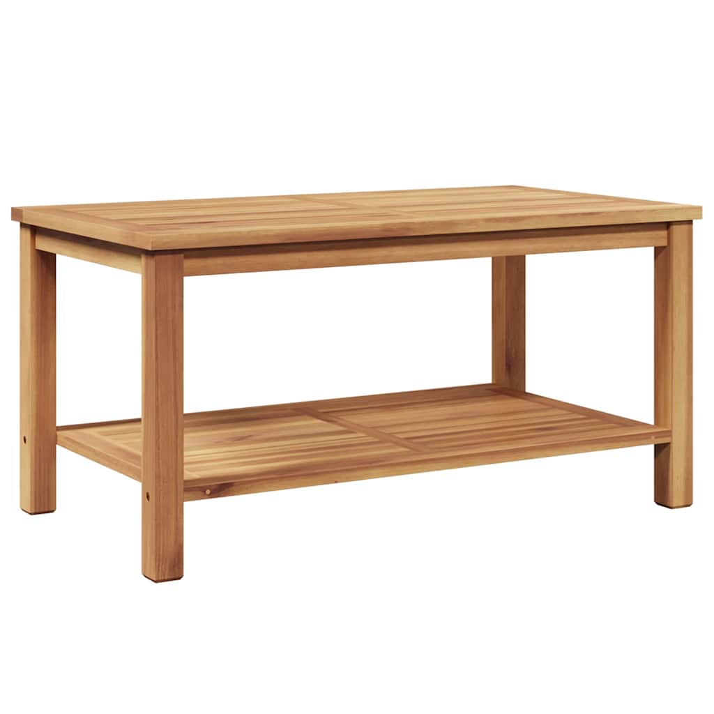 Kava Stol s pohranom Smeđa 90 x 50 x 45 cm Čvrsto teak drvo