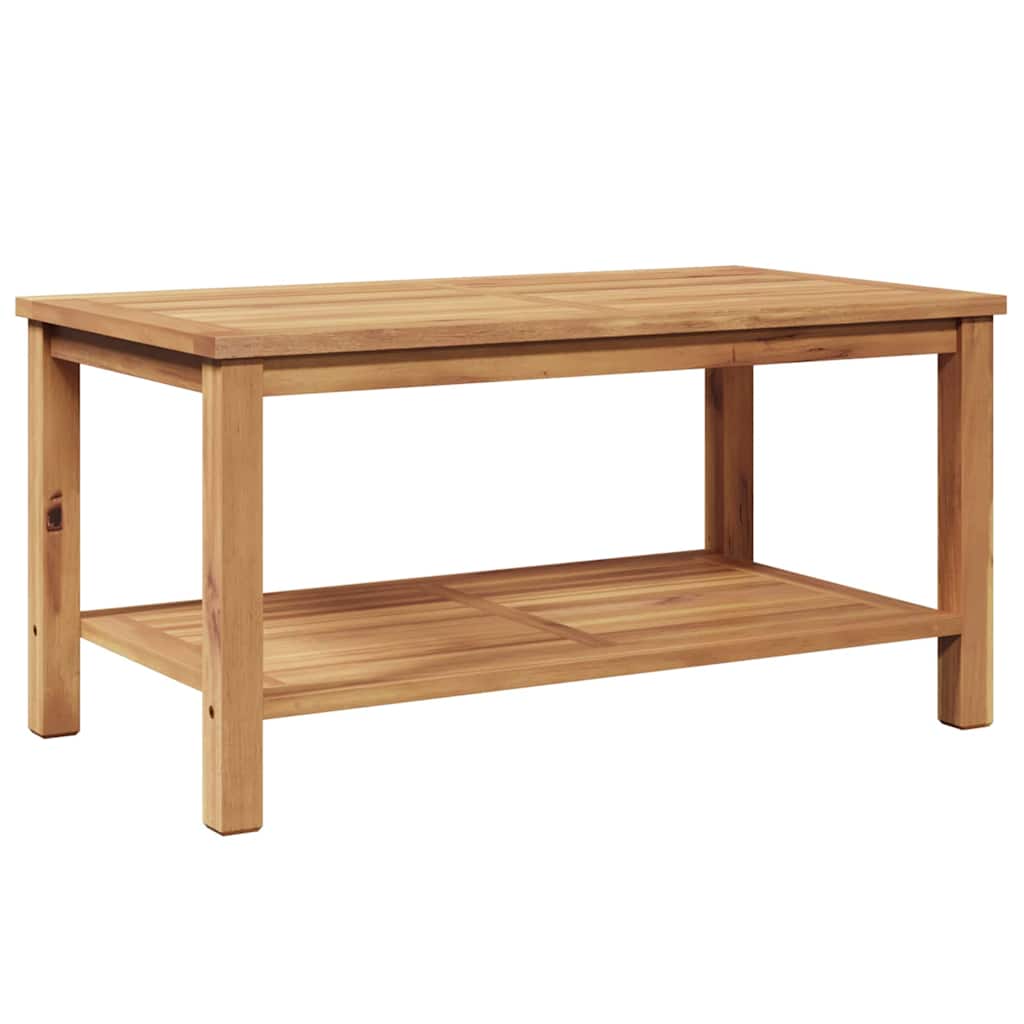 Kava Stol s pohranom Smeđa 90 x 50 x 45 cm Čvrsto teak drvo