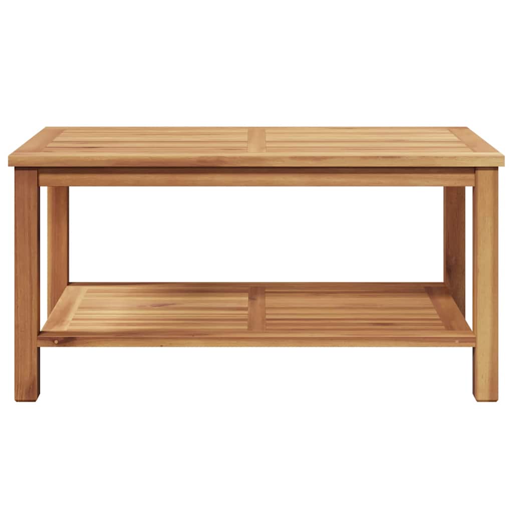 Kava Stol s pohranom Smeđa 90 x 50 x 45 cm Čvrsto teak drvo