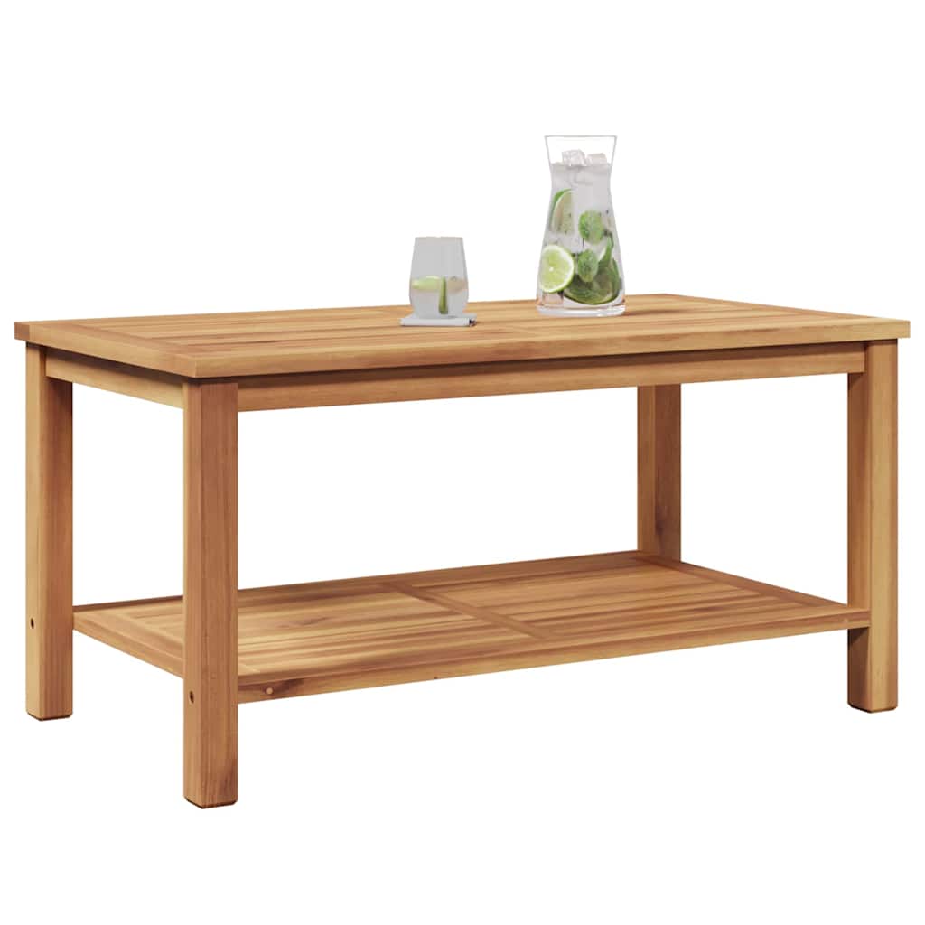 Kava Stol s pohranom Smeđa 90 x 50 x 45 cm Čvrsto teak drvo