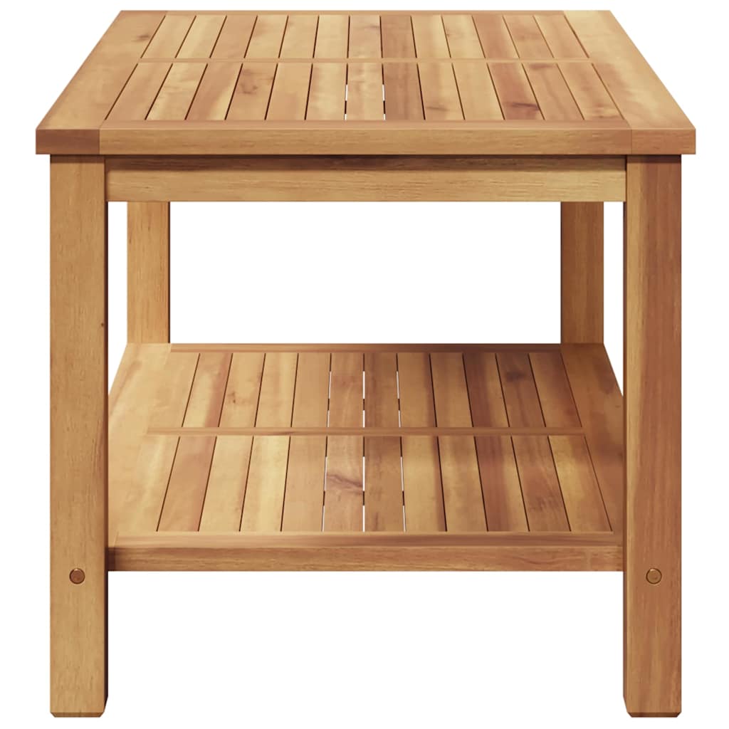 Kava Stol s pohranom Smeđa 90 x 50 x 45 cm Čvrsto teak drvo