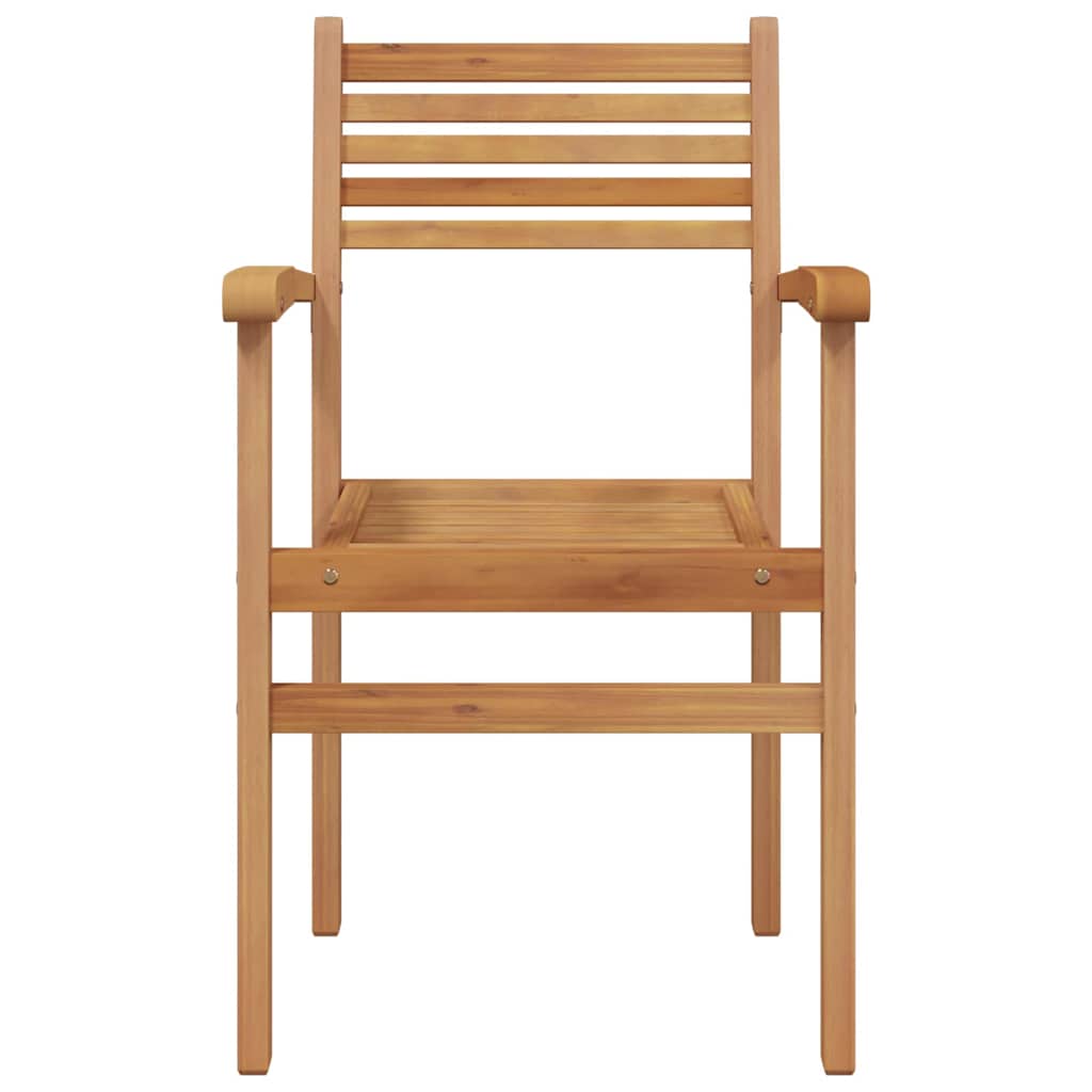 Stolica 4 pcs Smeđa 56 x 55 x 90.5 cm Čvrsto teak drvo