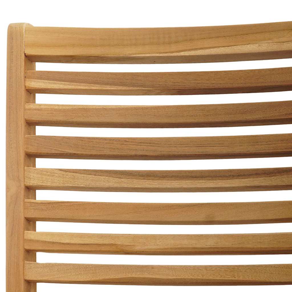 Stolica 2 pcs Smeđa 64.5 x 52 x 108 cm Čvrsto teak drvo