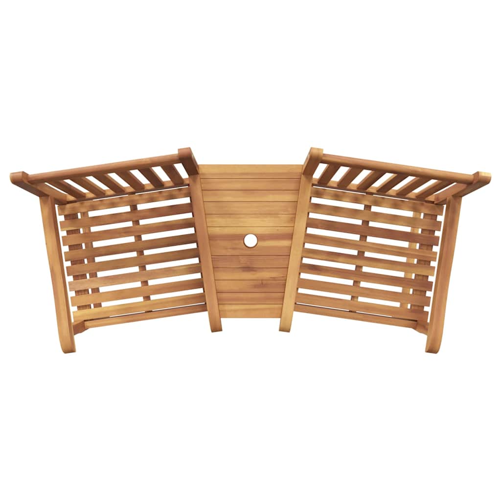 Vrtne vanjske stolice 152 x 63 x 89 cm Čvrsto teak drvo