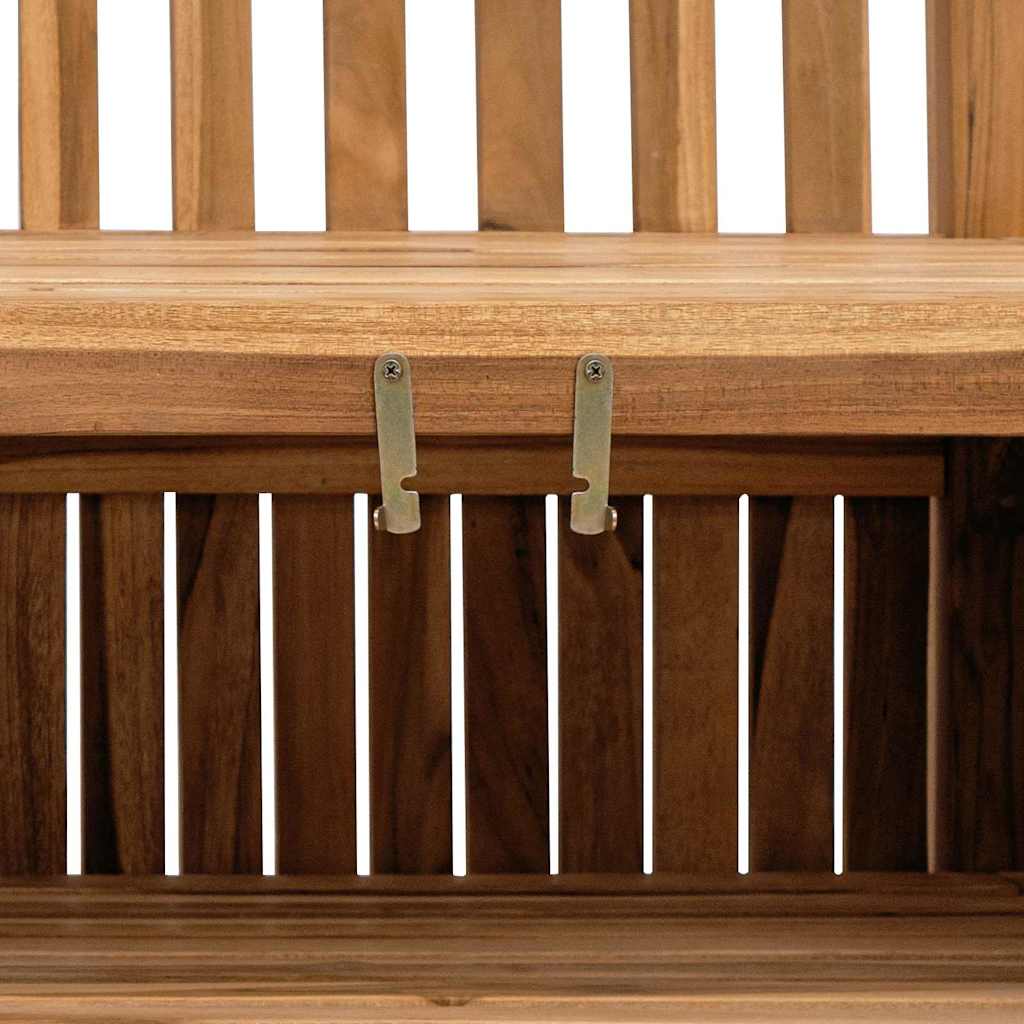 Vrtna klupa s pohranom 114 x 60 x 90 cm Čvrsto teak drvo