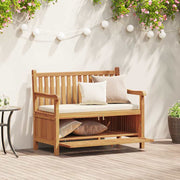 Vrtna klupa s pohranom 114 x 60 x 90 cm Čvrsto teak drvo