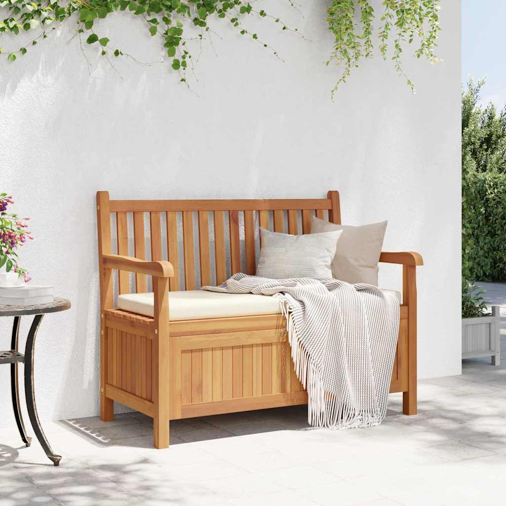 Vrtna klupa s pohranom 114 x 60 x 90 cm Čvrsto teak drvo
