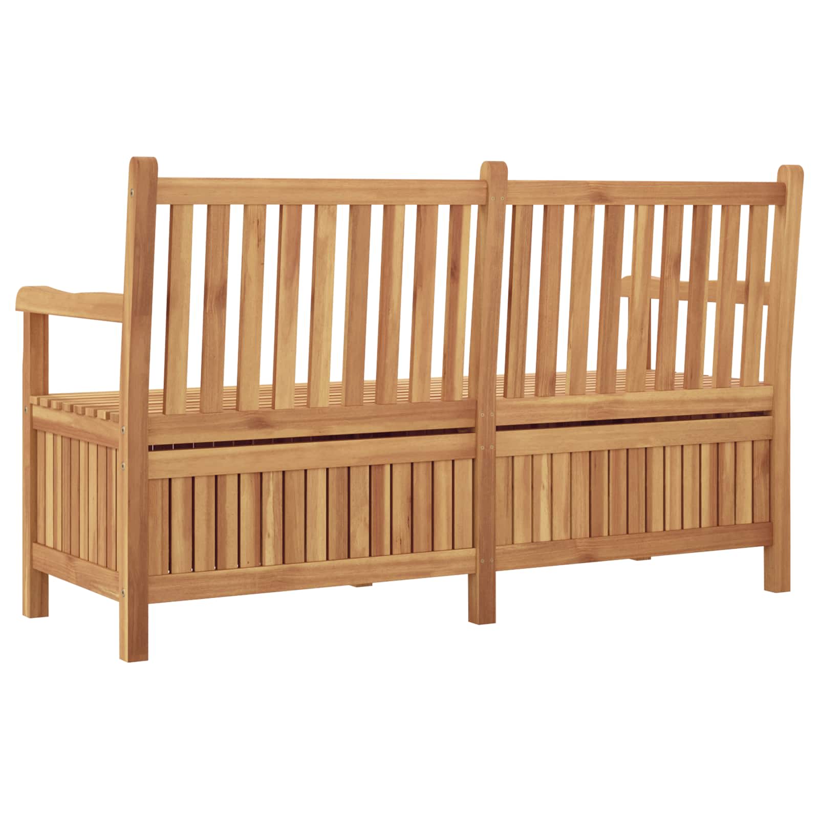 Vrtna klupa s pohranom 150 x 60 x 90 cm Čvrsto teak drvo