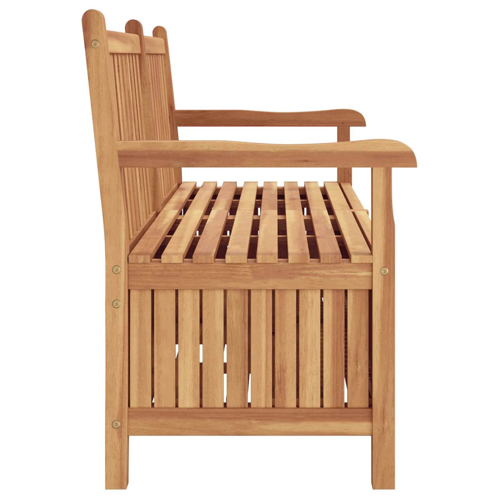 Vrtna klupa s pohranom 150 x 60 x 90 cm Čvrsto teak drvo