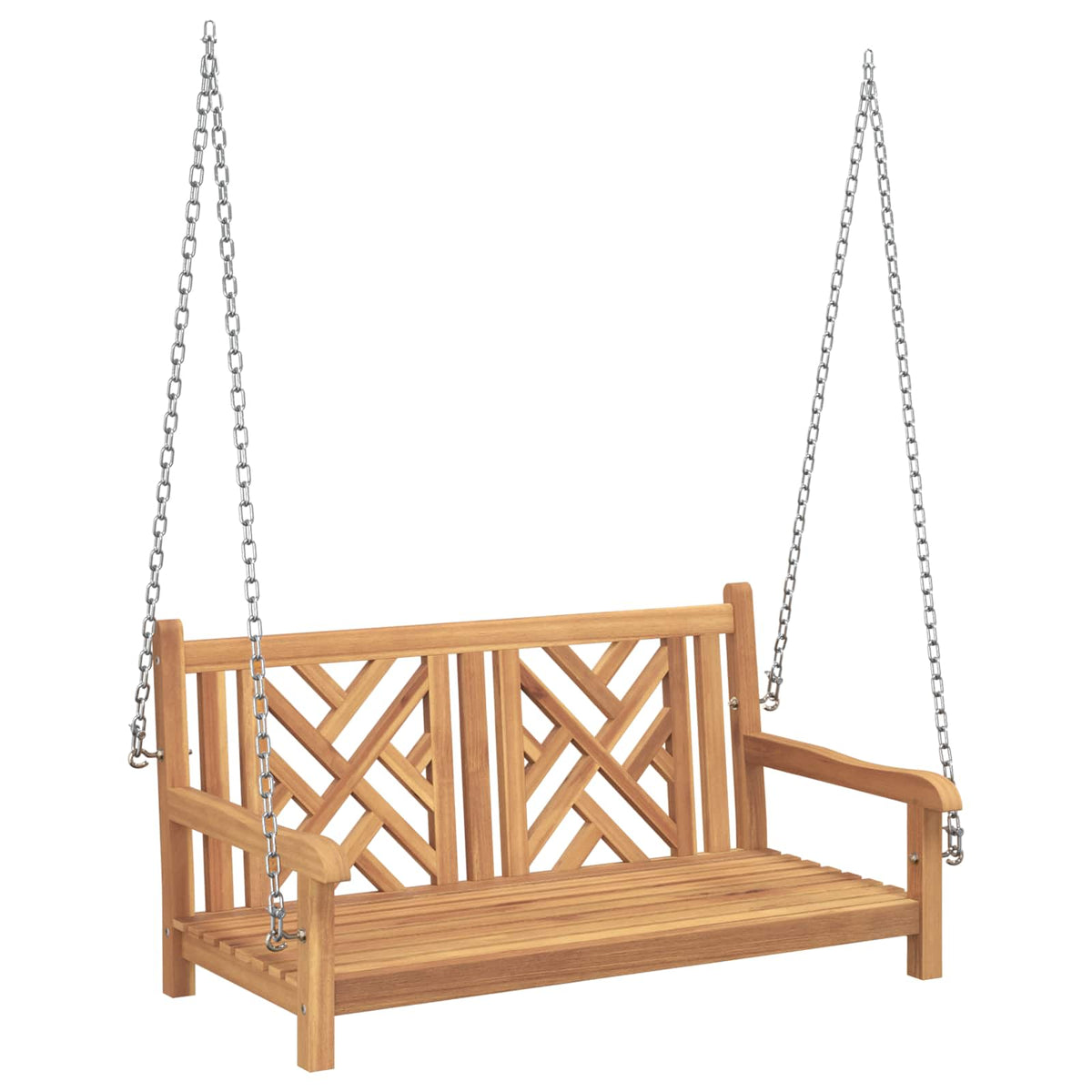 Ljulska klupa za vrt 114 x 60 x 64 cm Čvrsto teak drvo