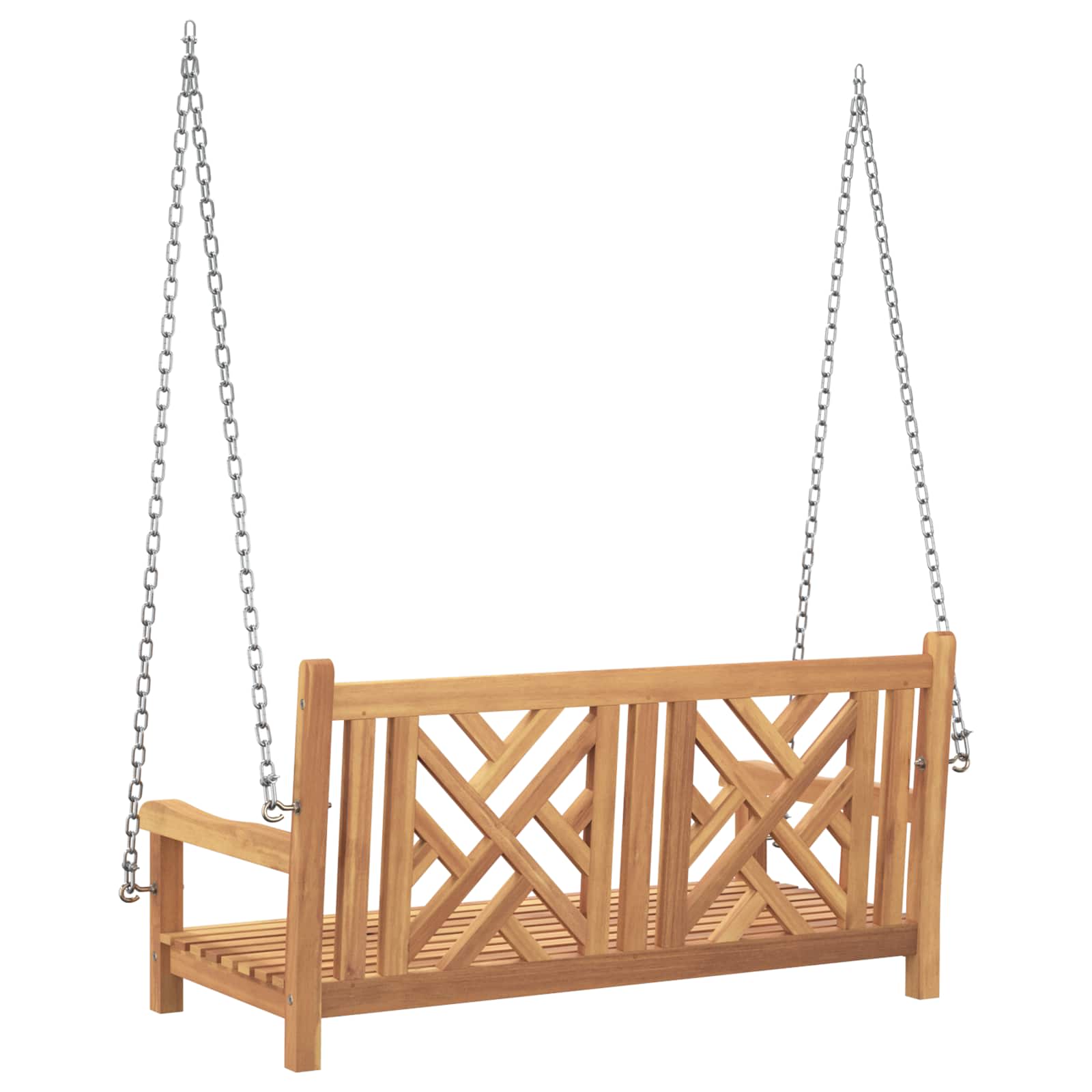 Ljulska klupa za vrt 114 x 60 x 64 cm Čvrsto teak drvo
