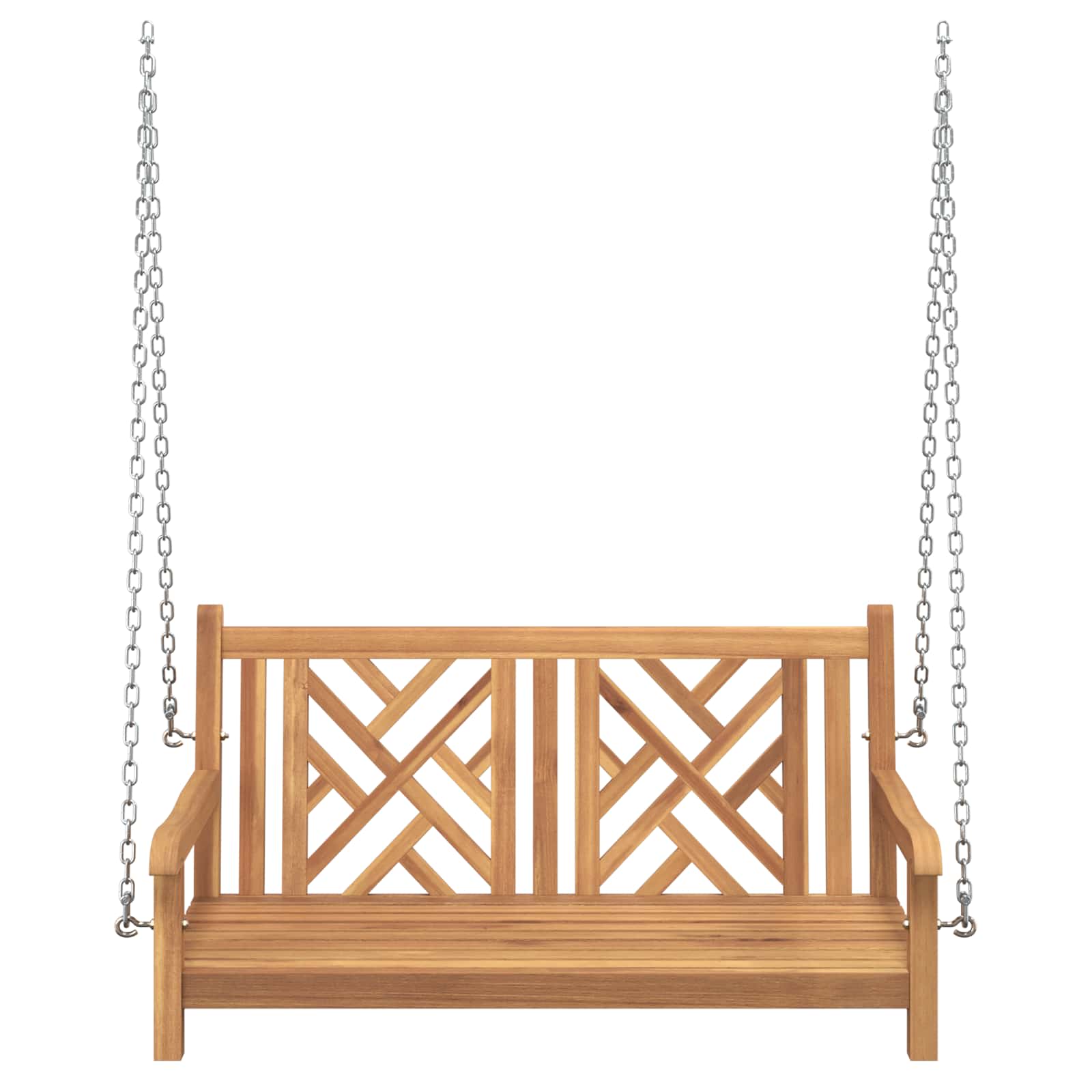 Ljulska klupa za vrt 114 x 60 x 64 cm Čvrsto teak drvo