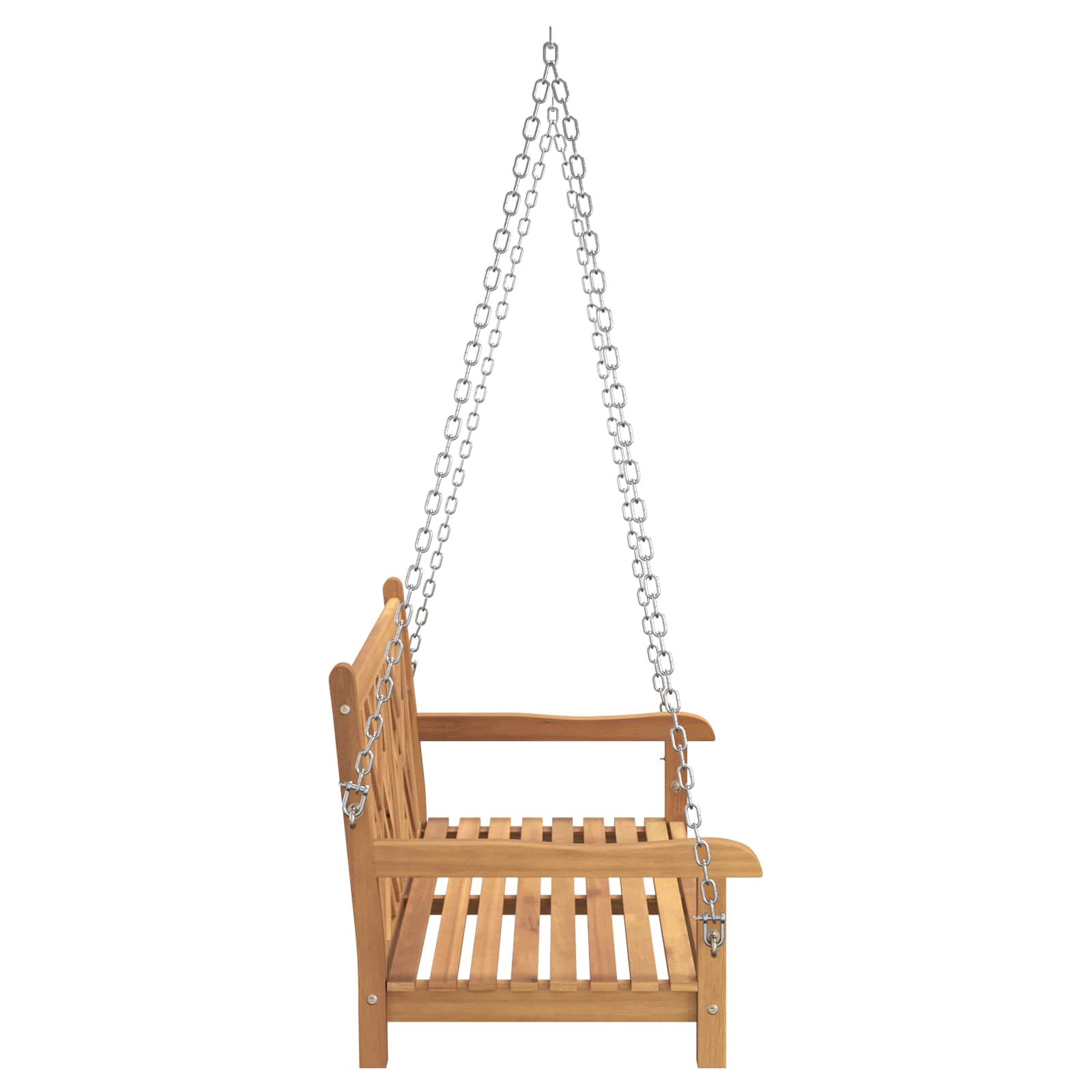 Ljulska klupa za vrt 114 x 60 x 64 cm Čvrsto teak drvo