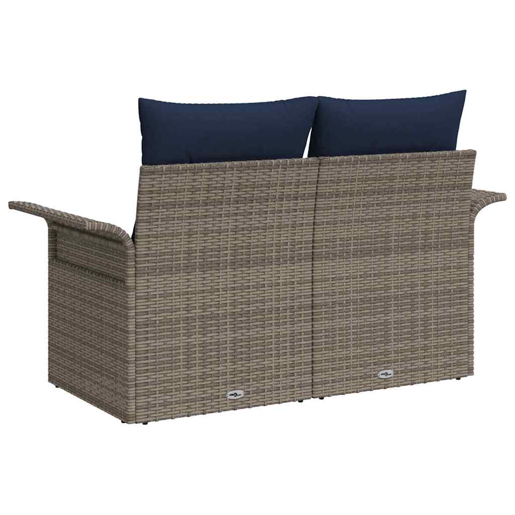 Vrtni kauč s jastukom 141 x 62 x 69 cm poliratan