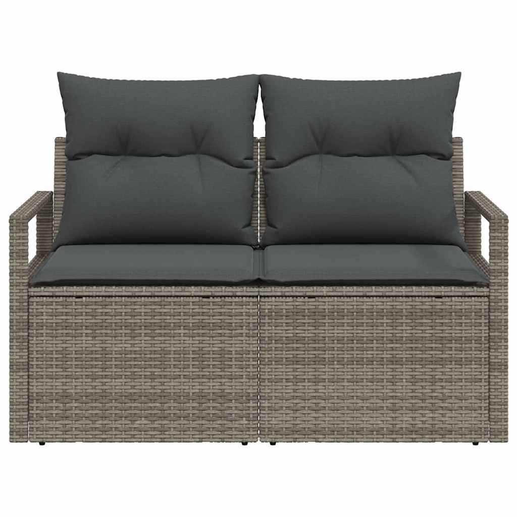 Vrtni kauč s jastukom 120 x 62 x 69 cm poliratan