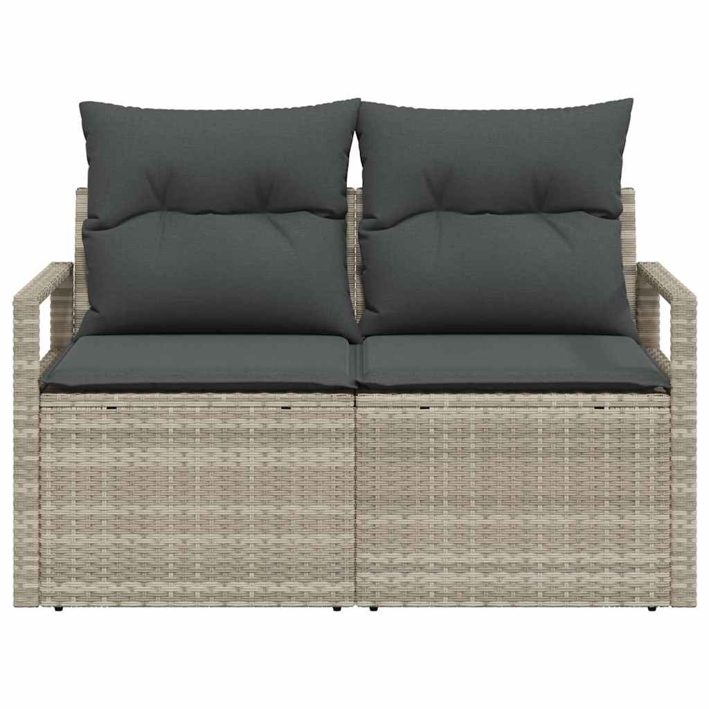 Vrtni kauč s jastukom 120 x 62 x 69 cm poliratan