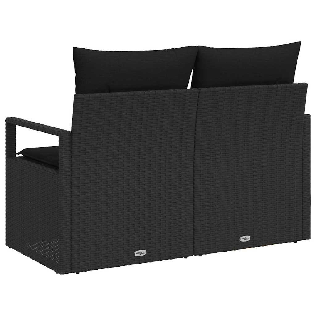 Vrtni kauč s jastukom s pohranom 120 x 62 x 69 cm poliratan