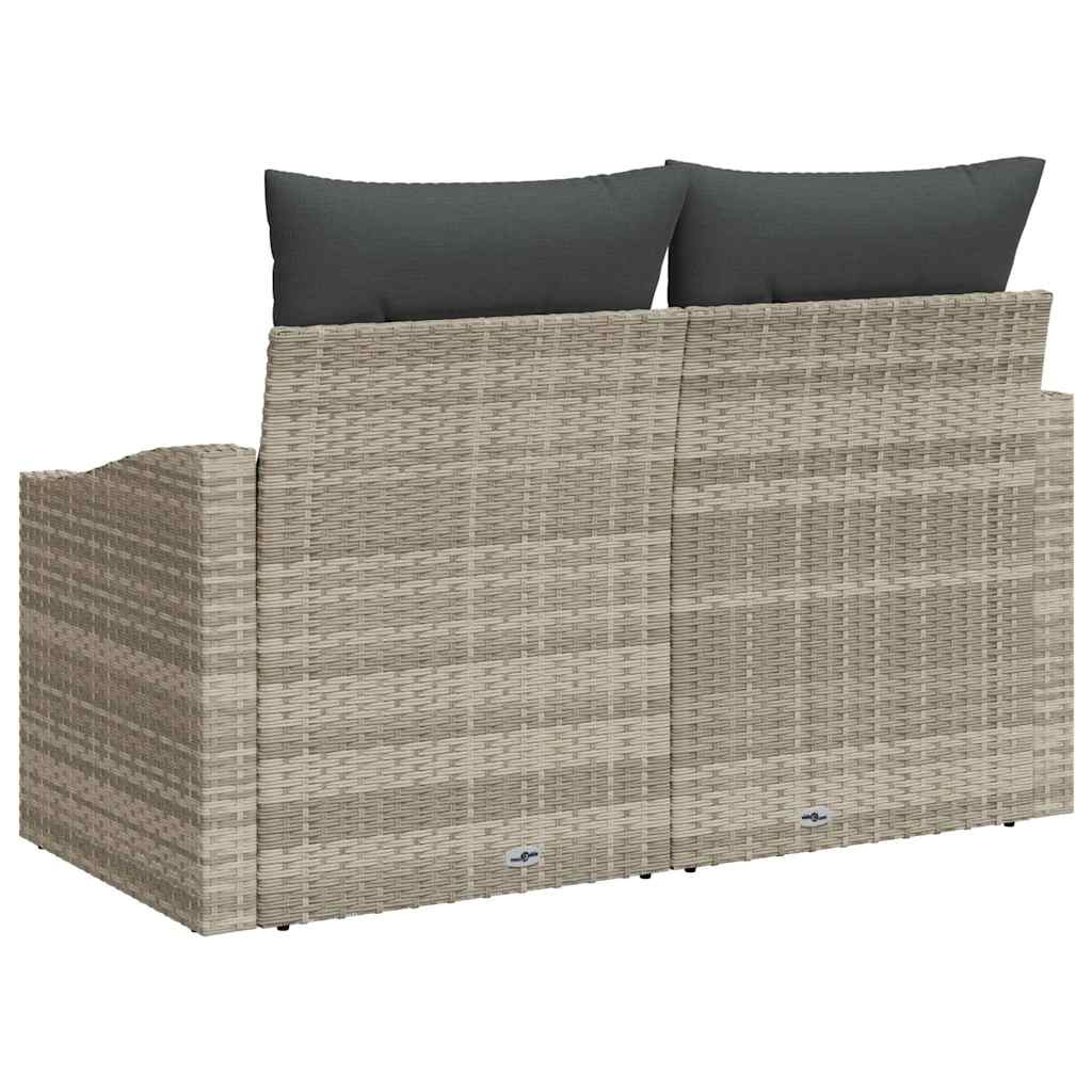 Vrtni kauč s jastukom 123 x 62 x 69 cm poliratan