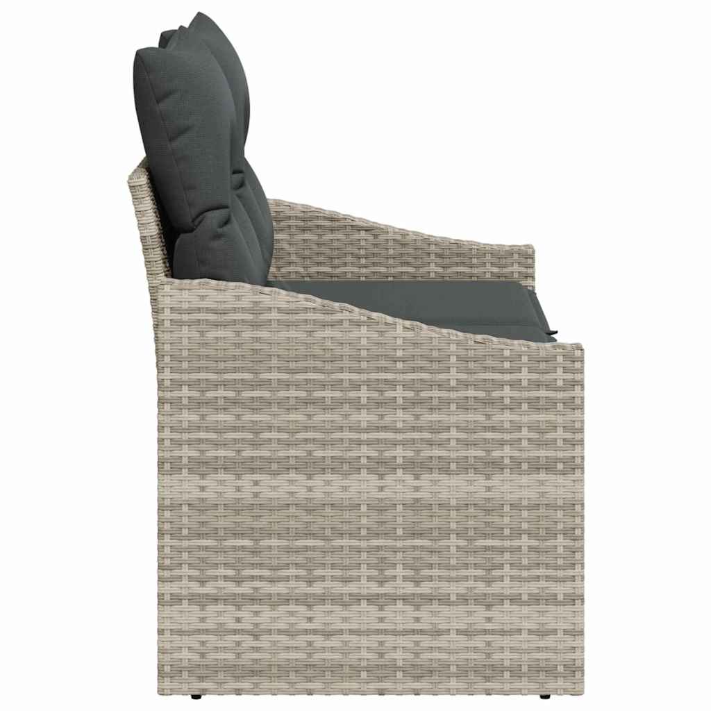 Vrtni kauč s jastukom 123 x 62 x 69 cm poliratan
